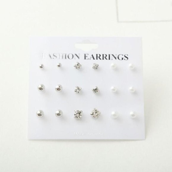 Set Earrings Stud Women Circle Bohemian Hoop Drop Cute Trendy Jewelry - Picture 3 of 6